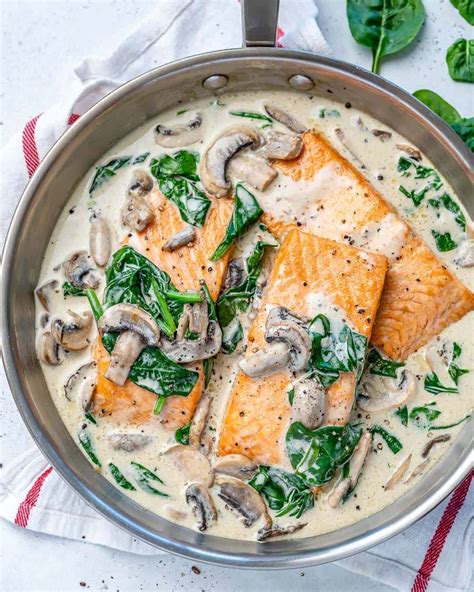 Amazing Salmon Florentine Recipe | Healthy Fitness Meals