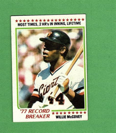 Willie McCovey | Willie mccovey, Baseball cards, Sports cards