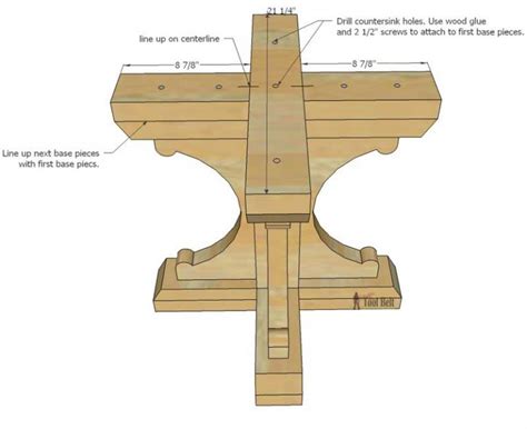 Farmhouse Style Round Pedestal Table - Her Tool Belt