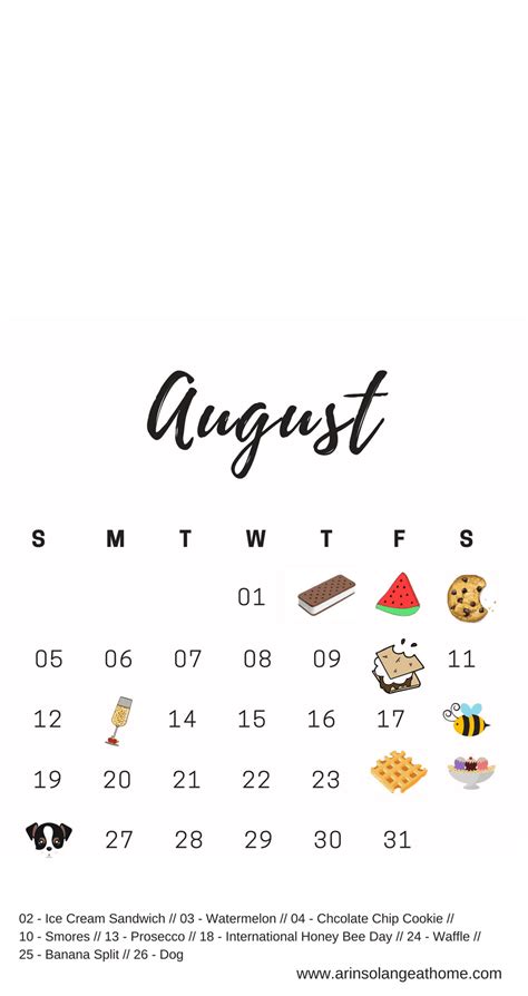 August National Days - arinsolangeathome