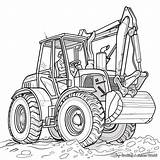 Backhoe Coloring Pages  Free & Printable sketch template