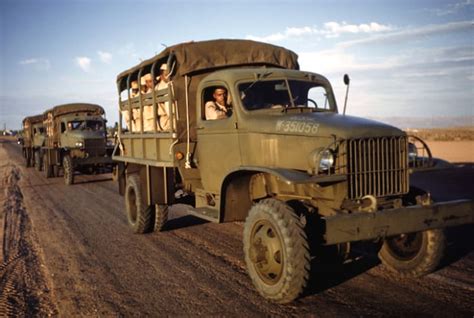 These rare WWII photos show US Army and Navy vehicles in original color ...