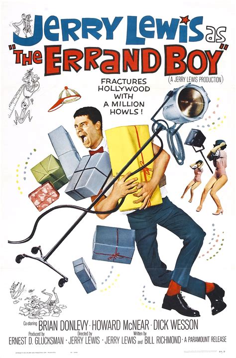 "The Errand Boy" movie poster, 1961. | Jerry lewis, Movies for boys, Movie posters vintage