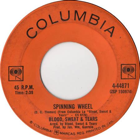 Blood, Sweat & Tears – Spinning Wheel (1969, Vinyl) - Discogs