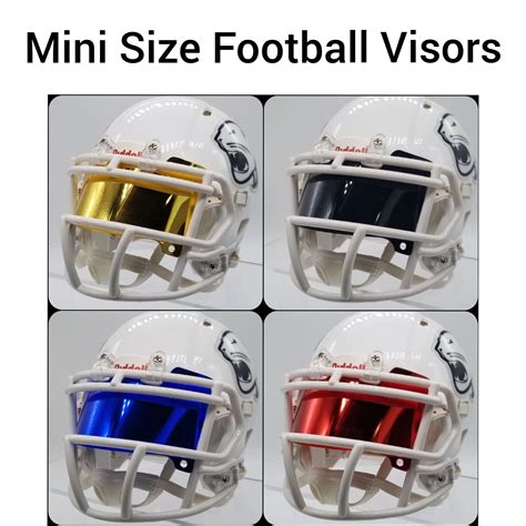 Visors Flexible Durable | Chrome Mirror Mini Football Helmet