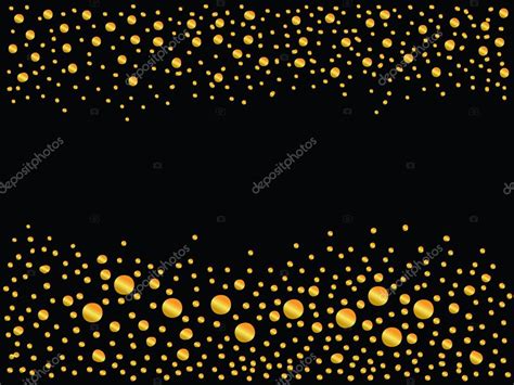 Gold dots on black - abstract background. Abstract gold polka dot ...