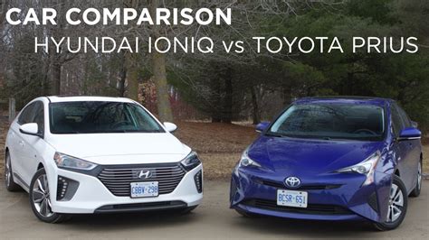 Car Comparison | Hyundai Ioniq vs Toyota Prius | Driving.ca - YouTube