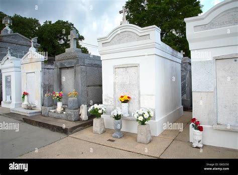 One of the above ground Cemeteries in New Orleans Louisiana USA Stock Photo - Alamy