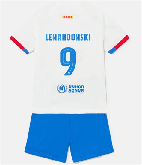 Lewandowski Barcelona 23/24 Away Kids Kit – JerseyMotion