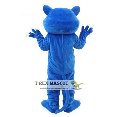 Blue Panther Mascot Costume