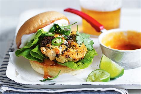 Madras butter chicken burger - Recipes - delicious.com.au