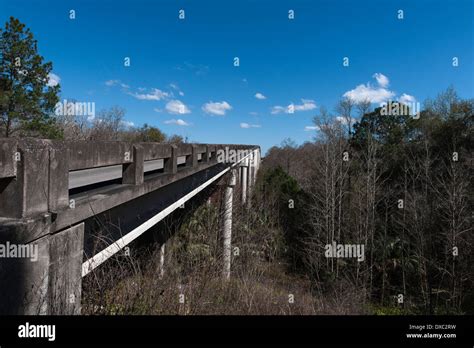 Ocklawaha River Bridge in Marion County Ocala, Florida built as the Cross Florida Barge Canal ...