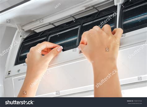 Cleaning Air Conditioner Filter Stock Photo 159415724 - Shutterstock