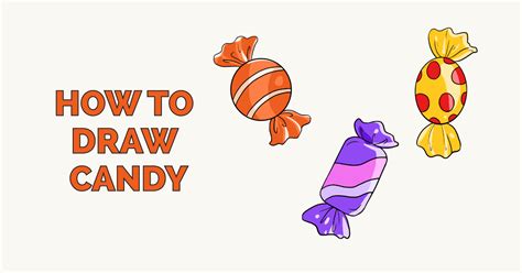 How to Draw Candy - Really Easy Drawing Tutorial | Drawing tutorial ...