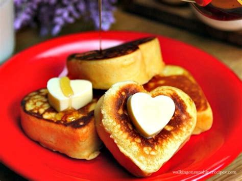 Heart Shaped Pancakes for Breakfast | Walking on Sunshine Recipes