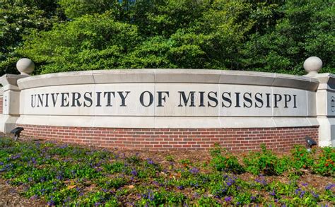 Entrance To the University of Mississippi Editorial Photo - Image of ...