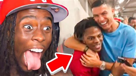 Kai Cenat Reacts To IShowSpeed Meeting Ronaldo! - One News Page VIDEO