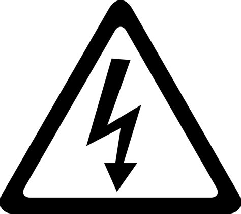 Arrow Bolt Signal Of Electrical Shock Risk In Triangular Shape Svg Png Icon Free Download ...