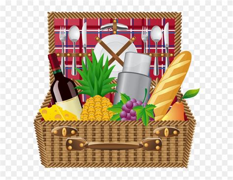 Picnic Basket Picnic Blanket And Basket Clip Art Info - Clipart Picnic Basket - Free Transparent ...