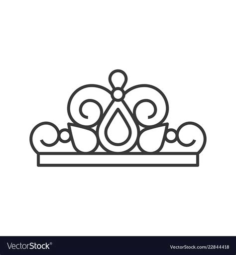 Princess Crown Outline