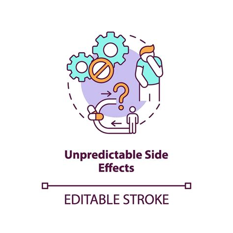 Unpredictable side effects concept icon 2103716 Vector Art at Vecteezy