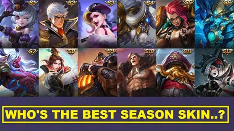 ALL SEASON SKIN REVIEW - Who's The Most Worthy From S1-S12 Mobile ...