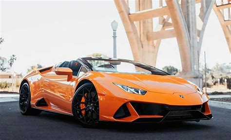 Rent Lamborghini Huracan LP610 Spyder Orange in Miami