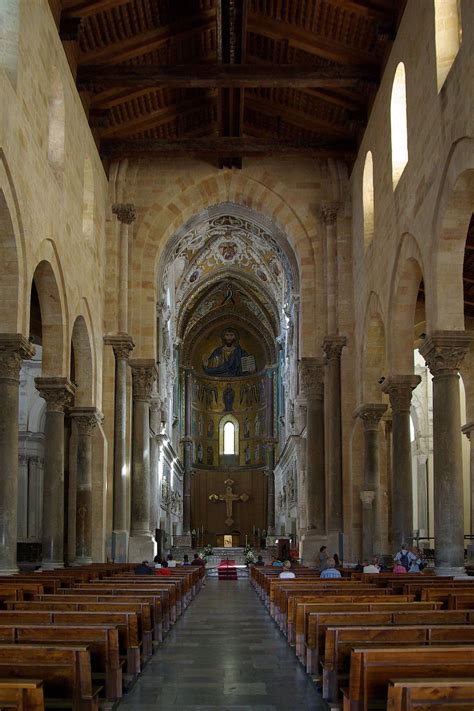 Cefalu Cathedral interior BW 2012-10-11 12-07-53 - Gothic architecture - Wikipedia, the free ...