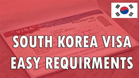 Easy South Korea Visa Requirements - YouTube