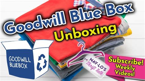 Goodwill Blue Box Unboxing - YouTube