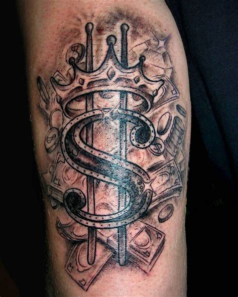 Money Tattoos | Money bag tattoo, Money tattoo, Dollar sign tattoo