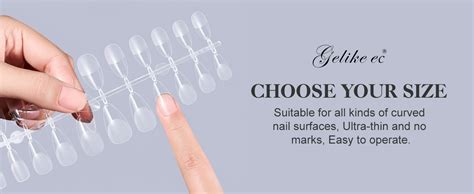 Nail Tips and Glue Gel Nail Kit, Gelike EC Gel Nail Extension Kit Soft ...