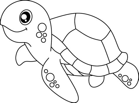 Turtle line art for coloring book page 29107882 Vector Art at Vecteezy