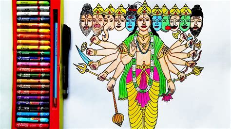 Lord Vishnu Drawing Easy For Kids Drawing for kids how to draw number cartoons step by step