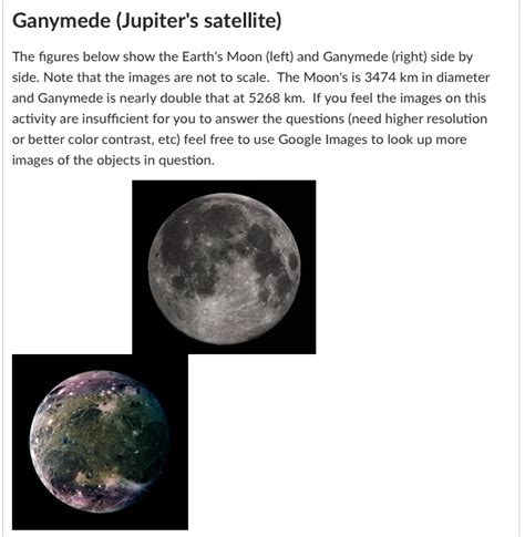 Solved 1. Name two surface features that Ganymede appears to | Chegg.com