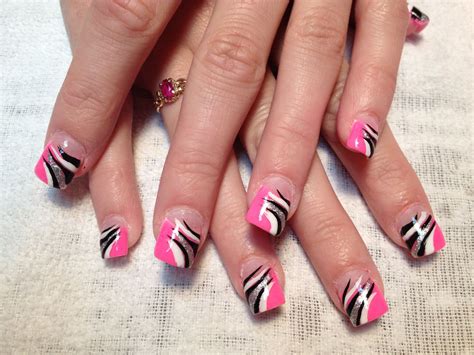 Pink and funky nails | Funky nails, Gel nails, Nail designs