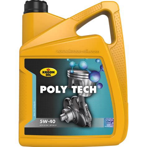 KROON-OIL POLY TECH 5W-40 - 5 LITRES - Panava.com