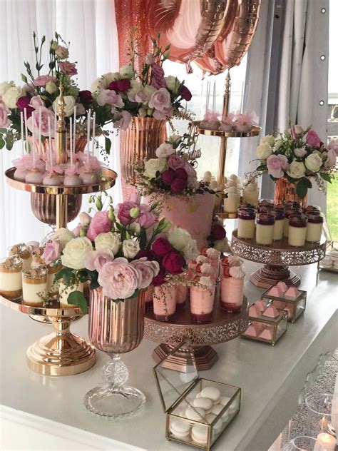 Fabulous Pink and Gold 30th Birthday Party Dessert Table | Styling and sweets by Creme Co ...