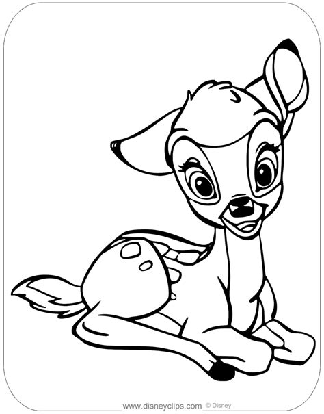 Disney Bambi Coloring Pages Coloring Pages