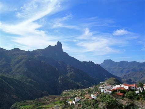 The town of Tejeda in Gran Canaria