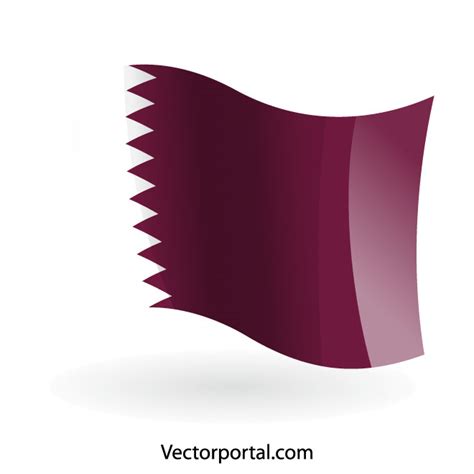 Qatar flag clip art Royalty Free Stock SVG Vector and Clip Art