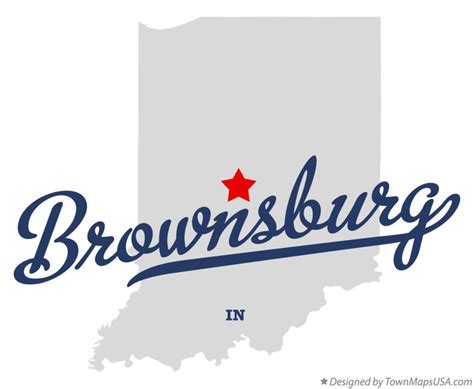 Map of Brownsburg, IN, Indiana