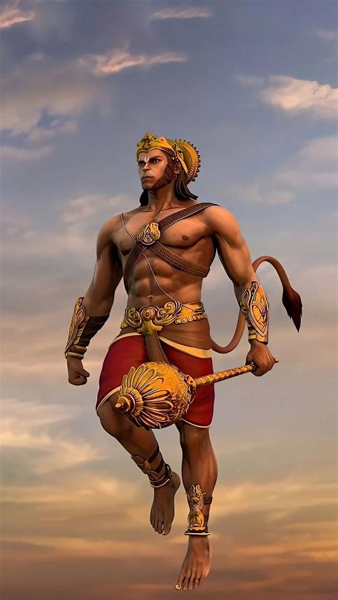 Bajrangbali Ke, Animated Lord Hanuman, hindu god, bhakti, devotional, HD phone wallpaper | Peakpx