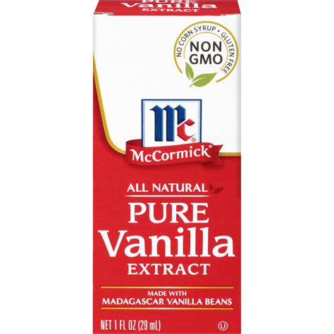 McCormick All Natural Pure Vanilla Extract, 1 fl oz - Walmart.com - Walmart.com