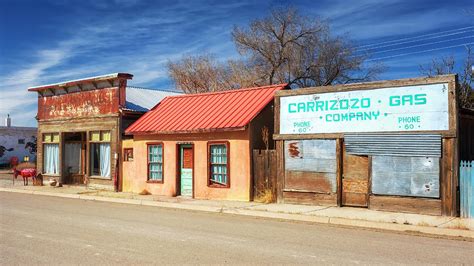 The 300 Block - Carrizozo NM Commercial Historic District Photograph by Susan Rissi Tregoning ...