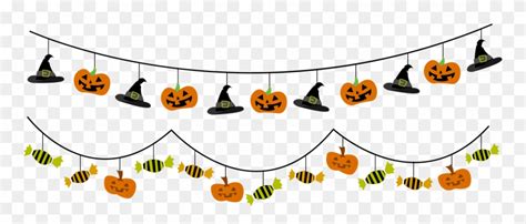 Halloween Garland Png Clipart (#2736177) - PinClipart