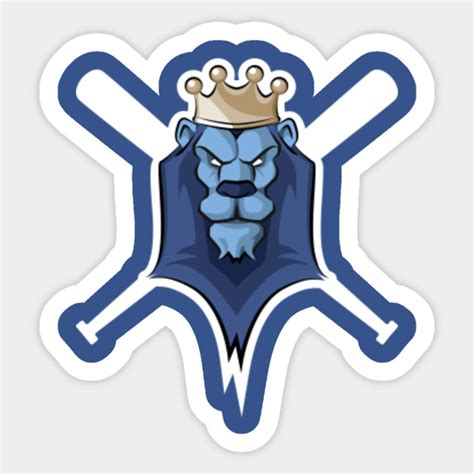 Royal Lion - KC Royals Mascot - Mlb - Sticker | TeePublic