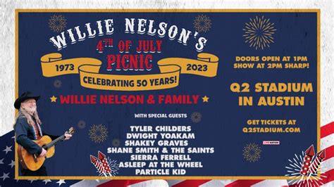 Willie Nelson Austin Picnic and Fireworks 2023, Austin, TX, West Lake Hills, July 4 2023 ...