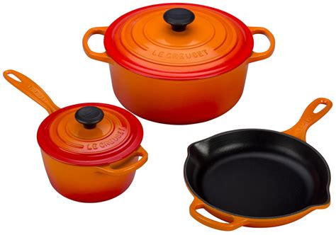 Le Creuset 5 Piece Signature Enameled Cast Iron Cookware Set, Marseille: Amazon.ca: Home & Kitchen