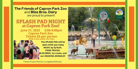 Splash Pad Night - 2023 Capron Park Zoo, Capron Park Zoo, Attleboro, 21 June 2023